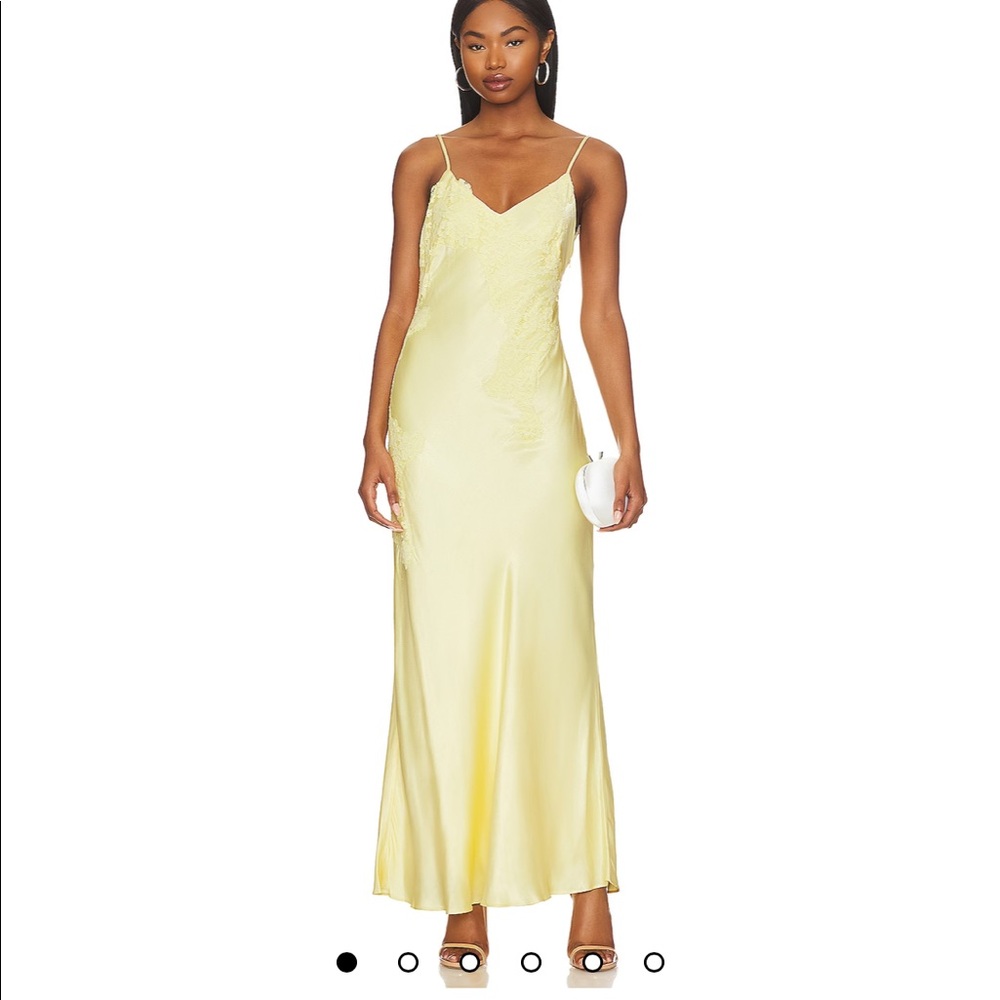 NWT Bardot Avoco silk and lace midi dress
